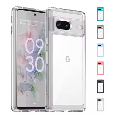 For Google Pixel 7 Case Cover Google Pixel 7 Capa Shockproof Bumper Clear Transparent Multicolour Fu