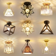 Lamp Fitting Room Lamp Crystal Creative Entrance Ceiling Lamp Balcony Nordic Bedroom Corridor Foyer 