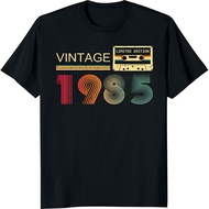 Men's cotton T-shirt Vintage 1985 T Shirts for Men 40th Birthday Gifts for Men Dad Fathers Day Birth