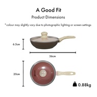 La Gourmet Shogun Mini2 20cm Wok - Pink