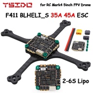 YSIDO F411 Flight Controller AIO BLHELI_S 35A 45A ESC BMI 270 2-6S OSD Current Sensor for RC 100-200