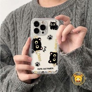 Cartoon Black Cat Phone Case For Redmi Turbo 5 Max 4 3 Y3 Y2 Y1 A7 A5 A4 5G A3X A3 A2 A1 Plus 8 8A 7