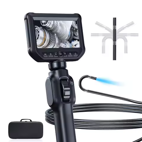 8.5/6mm 1080P HD 4.3" 8LED 360 Steering Industrial Sewer Pipeline Endoscope Repair Inspection Tool A
