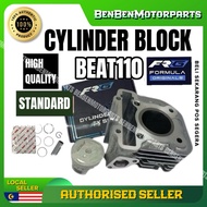 BEAT110 CYLINDER BLOCK SET ASSY PISTON PIN CLIP STANDARD BEAT BLOK STD ORIGINAL FRG