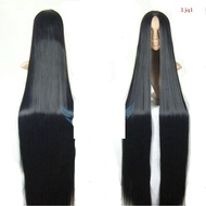 2m black center point wig 1.5m 150cm long straight hair 2m 200cm forbidden wife Sadako COS wig