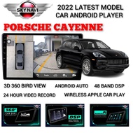 PORSCHE CAYENNE 3D 360 BİRD VİEW + DVR VİDEO RECORD ANDROİD PLAYER