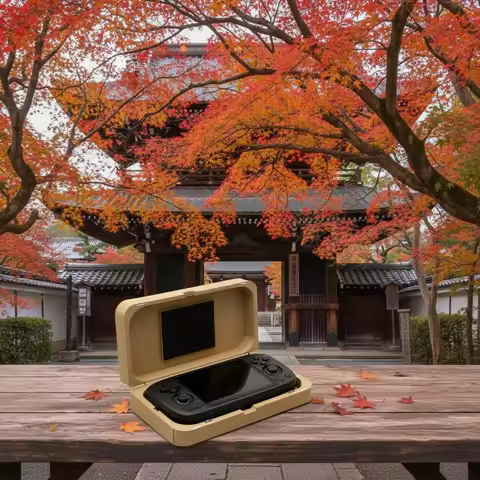 For AYANEO AIR MINI Hard Plastic Travel Case Handheld Game Console Magnetic Storage Case Shockproof 