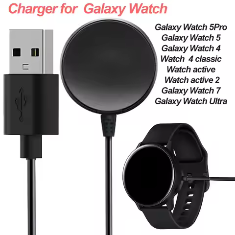 For Samsung Galaxy Watch 8/7/6/5 Pro/4/4 Classic/Active Charger USB-C Type C Charger Smart Watch Cha