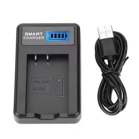 Portable Battery for LP-E17 LP-E17 Battery Single Slot USB Charging with LCD Screen for Canon M3 M5 