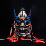 Topeng opera Nuo gaya Cina yang dicat dengan tema hantu seram, topeng penuh muka daripada resin ABS 