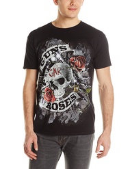Men s Guns N  Roses Firepower T Shirt Summer Black Short Sleeve T-Shirt
