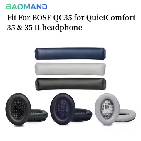 1 set Replacement Ear Pads Earpads Headband for BOSE QC35 for QuietComfort 35 & 35 II Headphones Mem