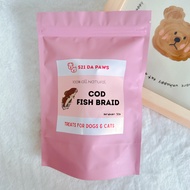 521 Da Paws Dog & Cat Treats 100% Real Cod Fish Dental Stick 50g High Protein & Omega 3 宠物零食狗狗猫咪鳕鱼皮