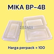 Mika BP - 4B / Mika kue ukuran 4 / mika kotak sedang / mika plastik / mika plastik makanan / mika pl