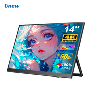 Unew 14 Inch 4K 3840x2560 Portable IPS Monitor 60Hz 3:2 Aspect Ratio 100% sRGB HDR Low Blue Light Bu
