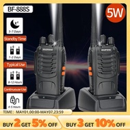 2pcs Baofeng BF-888S Long Range Walkie Talkie UHF 400-470MHz Ham Two Way Radio Comunicador Transceiv