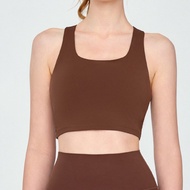 Hoppe fumeng phụ nữ áo ngực thể thao độn tập thể dục nâng Tops