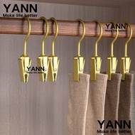 YANN1 1pcs Storage Clip, Metal Non-slip Multifunctional Hook Clip, Quality With Hook Seamless Aluminum Alloy Clothes Hangers Skirt