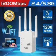 PIXLINK AC1200 WIFI Repeater/Router/Access Point 1200Mbps Wi-Fi Signal Amplifier 4เสาอากาศภายนอก