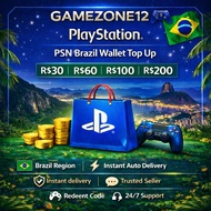 PlayStation PSN Brazil Wallet Top Up | BRL Gift Card | PS4 PS5 Brazil Region | Instant Delivery