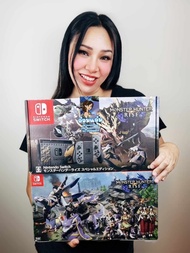 เครื่อง Nintendo Switch Limited Edition Monster Hunter Rise มือ2 ทำระบบร้านพร้อมลงเกมเมม 512GB