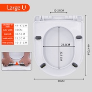 Heavy Duty U/V/O Shape Toilet Seat Cover Replacement with Soft Close Adjustable Hinge Durable Refused To Loosen Easy To Install &amp; Clean White Toilet Bowl Cover Penutup Mangkuk Duduk Tandas Johnson Sorento 马桶盖