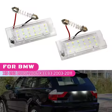 Car Number License Plate Light Lamp LED Lights for BMW X5 E53 X3 E83 OEM 51137062293