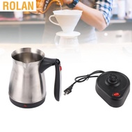 rolan Coffee Maker Stainless Steel 500ml Machine with Handle 5 to 6 Cups Capacity Pot for Home Trave