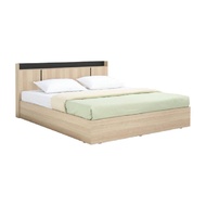 Furinbox เตียงนอน รุ่น CHAMP ขนาด 6 ฟุต - สีไลท์ วู้ด/ด
