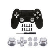 Metal Dpad ABXY Buons Chrome Analog Thumbsticks For Playstation 4 D-Pad for PS4 Controller Joystick Repair Game essories