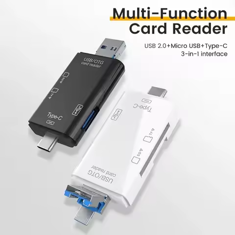 OTG Type C SD TF Card Reader 6 in 1 USB 3.0 Micro USB Flash Drive Adapter 5Gbps High Speed Transfer 