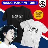 YOONGI MARRY ME ROAD TO D-DAY AGUSTD SUGA BTS KPOP WORLD TOUR T-SHIRT