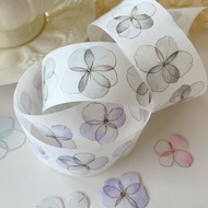 Floral Washi Tape Pet Sticker Gold Embossed