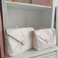 2 in 1 Love Laptop Bag, Aesthetic Sling Bag & Backpack, Korean Style Envelope Model, Cute Multifunct