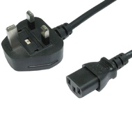 3M Meter UK Power Adapter Plug To IEC C13 Kettle Cable for PC Monitor TV