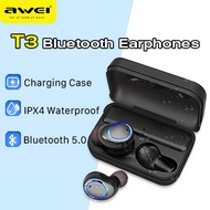 【Original AWEI】T3 Bluetooth Earphones   Bluetooth V5.0   IPX4 Waterproof
