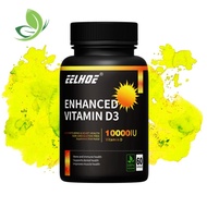 Vitamin D3 10000IU maintains bones, muscles, immune system, cardiovascular health and stabilizes moo