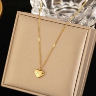 23k gold necklace for women, contemporary love pendant
