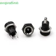 AUGUSTINE 10pcs 5.5mm 2.1mm Plug Adapter, 2 Terminal Types DC Power Supply Female Panel Mount Connector, 5.5*2.1 3A 12v DC-022B DC Jack Adapter Electrical Outlet