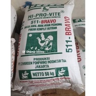 Baru Bravo 511 512 50Kg 1 Bal Pur Ayam Bravo 511 512 Pakan Ayam Bravo