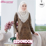 DHIA COTTON 1182 BLACK BAJU KURUNG MODEN KURUNG RIAU KURUNG KEDAH KEMEJA RAYA BAJU KURUNG BUDAK ENGL