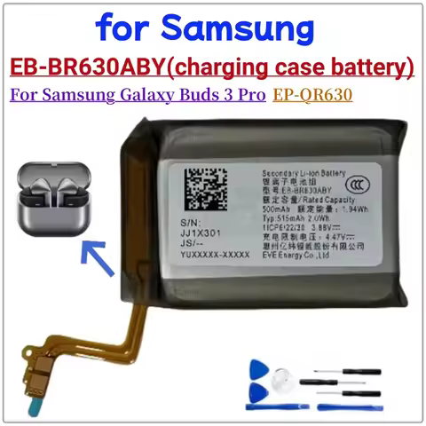 New Hight Quality Battery EB-BR630ABY Battery 500mAh For Galaxy Buds3 Pro Buds 3 Pro EP-QR630 R630 +