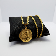 Lux & Gold High Quality and Gold Plated JESUS CHRIST NECKLACE  High Quality and Authentic 316L stain