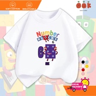 New Product 2026 New Style Boy T-Shirt Number Block No. 6 Printed Soft Cotton Children Cartoon T-Shi
