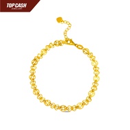 Top Cash Jewellery 916 Gold Ancient Coin Ribbon Bracelet