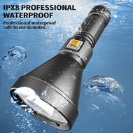 D170 Professional Submersible Diving Lamp XHP90 IPX8 Waterproof Flashlight Recreational Diving Cave 