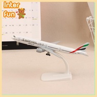 [InterfunS] 20cm B777 UAE Emirates Airline Boeing 777 Aircraft Model Die-casting Alloy Metal Airplan