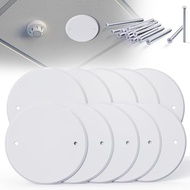 10 Pcs e Detecte Cover Plate Metal Round Blank Cleanout Cover Plate 5 Inch Ceiling Cover Plate For O