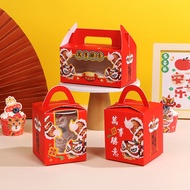 Transparent Transparent Portable Paper Cupcake Box Spring Festival Gifts Festive 1 Muffin Box 2 Cupc