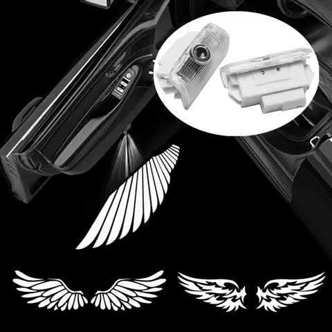 2Pcs Angels Wings Projector LED Car Door Lights For Infiniti EX25 EX35 EX37 QX50 QX56 QX70 QX80 Q50 